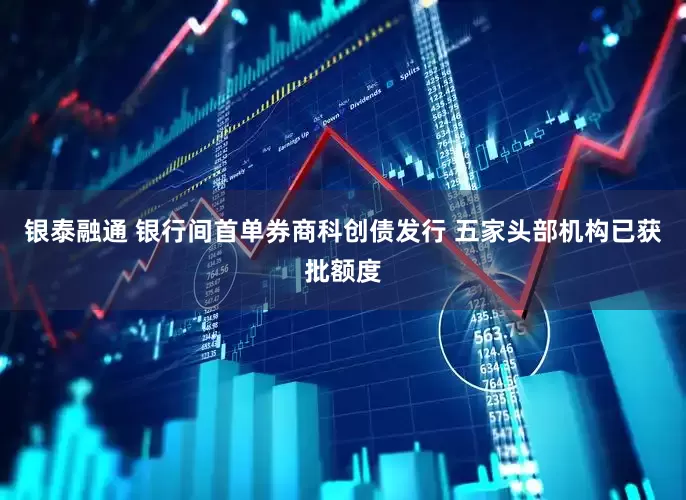 银泰融通 银行间首单券商科创债发行 五家头部机构已获批额度
